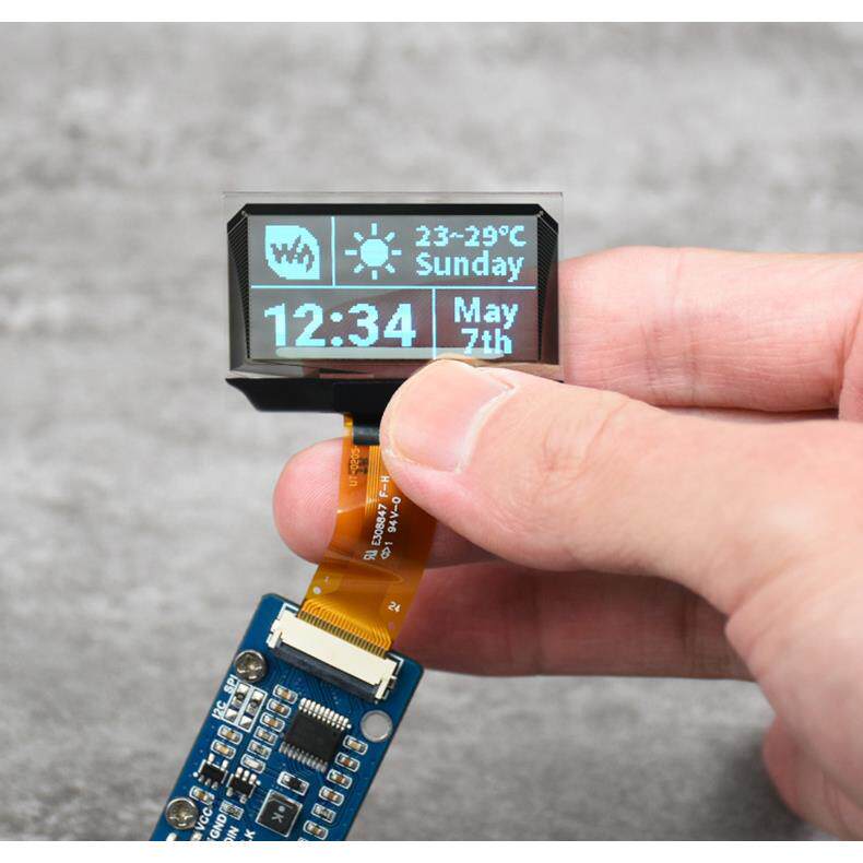 1.51寸透明OLED屏带扩展板 128&times;64分辨率 SPI/I2C接口蓝色显示屏