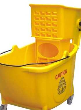年中大促白云清洁AF08079B单桶榨水车 挤水车挤水桶拖把桶 24L