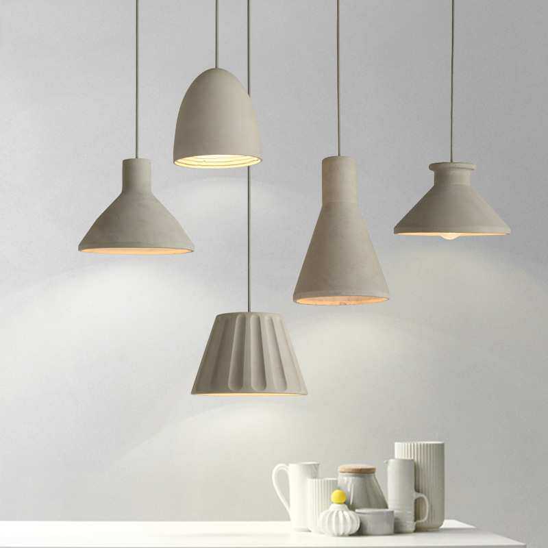 北欧现代简约餐厅餐饮餐桌吧台卧室床头水泥灰色工业风单头小吊灯,3C数码配件,摄像机配件,淘宝优惠券,粉丝福利购,淘宝优惠卷