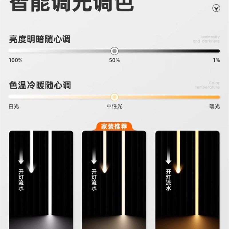 米家智能追光跑马流水灯带三色调光调色24vled灯条自粘家用线形灯,家装灯饰光源,室内LED灯带,淘宝优惠券,粉丝福利购,淘宝优惠卷