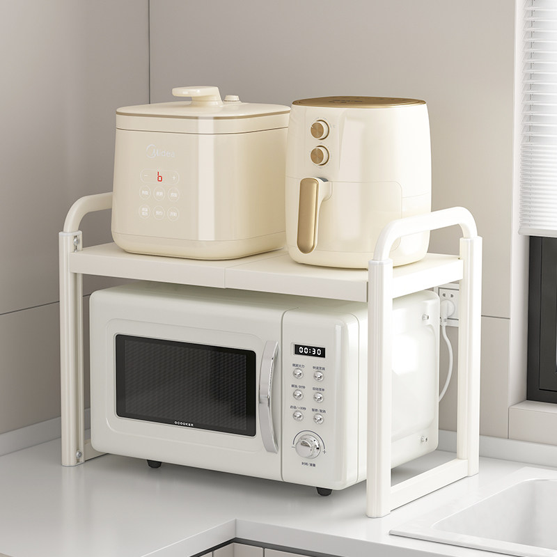 厨房置物架家用桌面白色微波炉上方放烤箱电器分层架可调节收纳层,厨房/烹饪用具,厨房置物架/置物柜/角架,淘宝优惠券,粉丝福利购,淘宝优惠卷