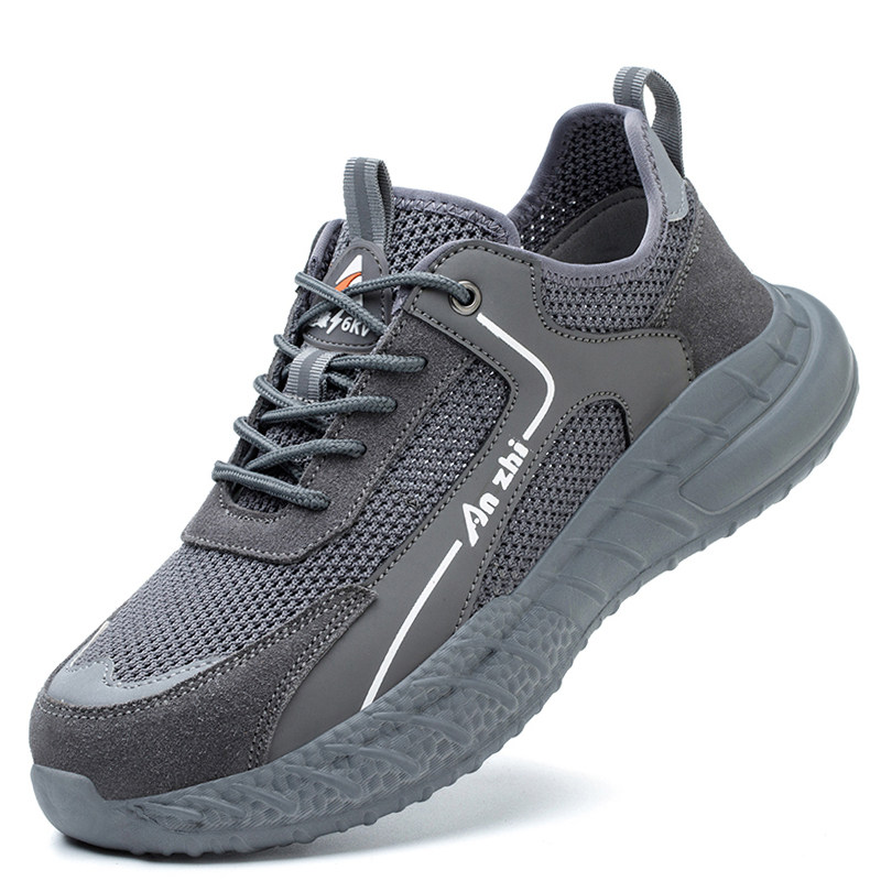 劳保鞋男款夏季透气超轻便男士防砸防刺穿钢头电工绝缘防臭工作鞋