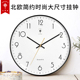 北极星挂钟客厅钟表卧室升级静音时钟北欧简约石英钟数字时尚 钟表
