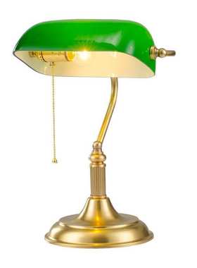 澳洲SAA全铜台灯复古民国上海银行书房办公绿色玻璃桌灯民宿灯具