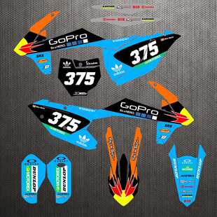 越野摩托贴纸适配KTM 16-18SX-F 17-19EXC 克维思K16 贴纸 车贴RK