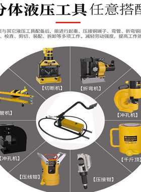 定制CP700D-CP800小型脚踏打压方泵超高压手动液压泵浦便携式油管