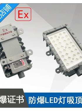 BAT55-60W防爆免维护LED泛光灯吸顶式壁挂支架马路式吊杆式安装