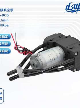 DISEN 双头真空泵小型小型负压泵隔膜泵气体采集 脱气泵 超静音