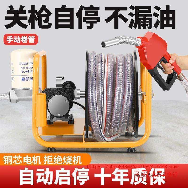 亨亨电动抽油泵柴油12v24v220v伏加油机车载小型加油泵抽油神