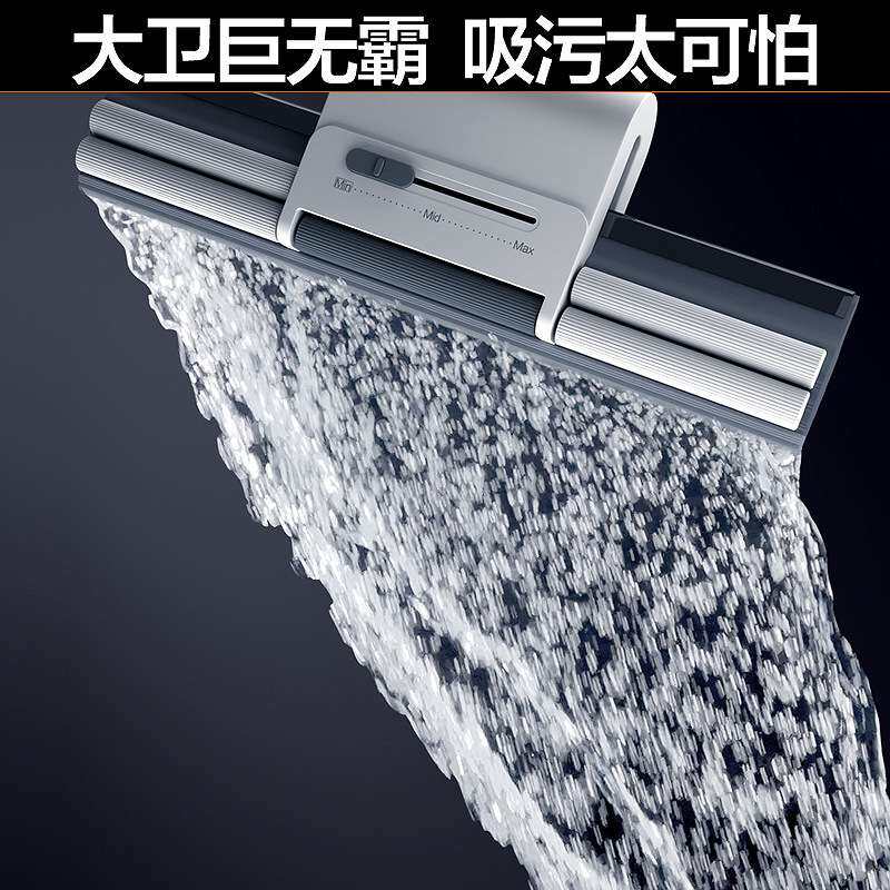 大卫2022吸水海绵免手洗懒人家用胶棉式拖拖把头地拖布净新M12