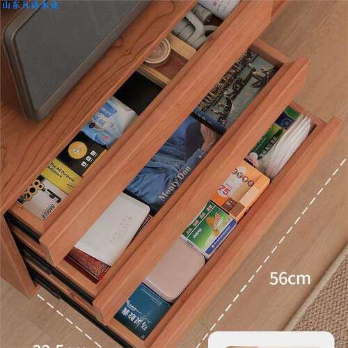 北欧樱桃木全实木电视边柜小户型现代简约客厅家用轻奢型地柜