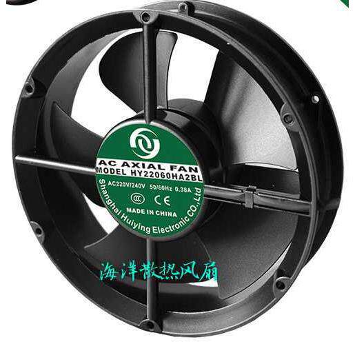超大风力HY22060HA2BL轴流风机220MM圆形风扇220V机柜散热风机
