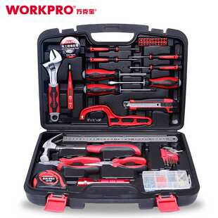 万克宝WORKPRO W1150 50件套高级工具组套锤子螺丝刀扳手钳子套装