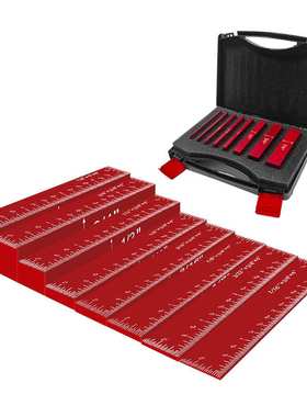 新款木工量块 可调节高度尺规台锯测垫块Saw Setup Blocks guage