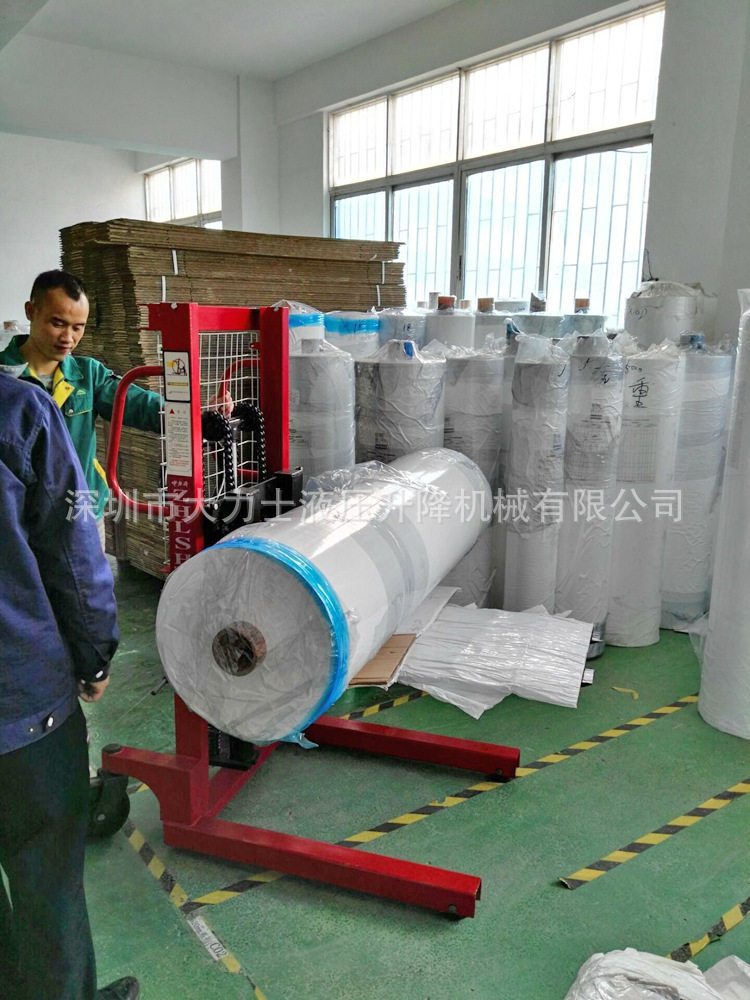 脚踩堆高车简易式医升高车升降装卸车500kg手动堆高叉车