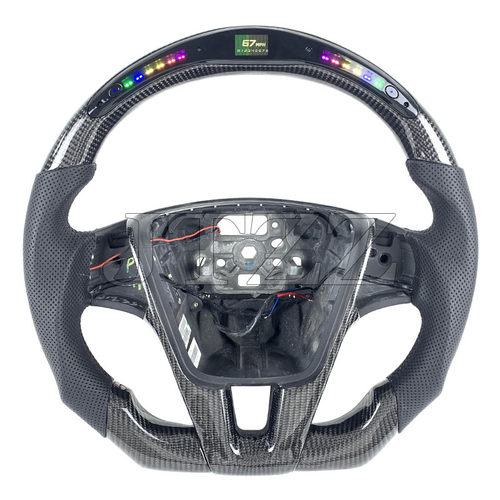 适用于沃尔沃v60 s40 s60 2014-2019方向盘碳纤维改装