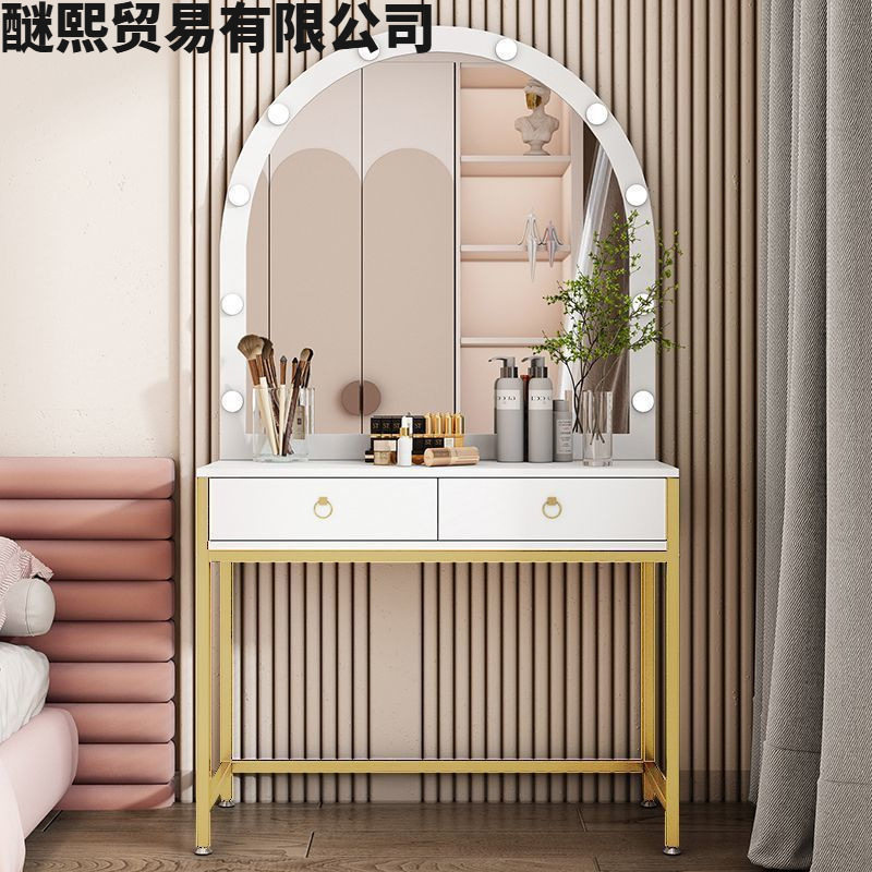 影楼梳妆台卧室化妆台小户型简易梳妆桌专业院化妆师划转桌子