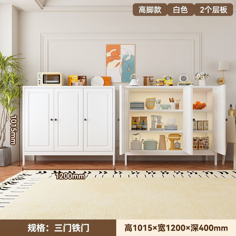 奶油风烤漆餐边柜家用客厅隔断柜厨房收纳储物柜边柜茶水柜酒柜