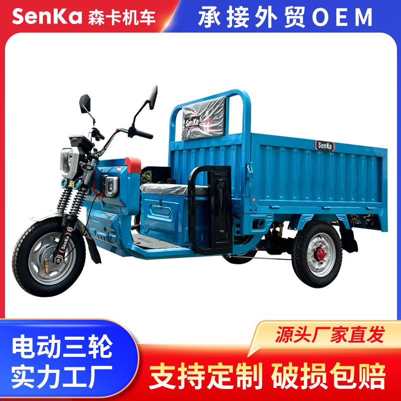 电动三轮车拉货载货爬坡载重王货车三蹦子农用家用货运电瓶车农场