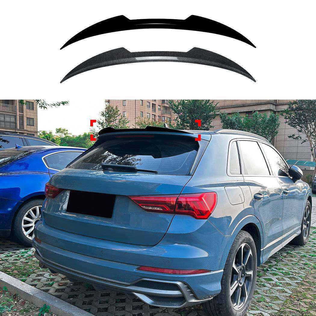 适用奥迪Q3 F3 SUV 2019+顶翼刀锋款小尾翼扰流板外饰跨境改装