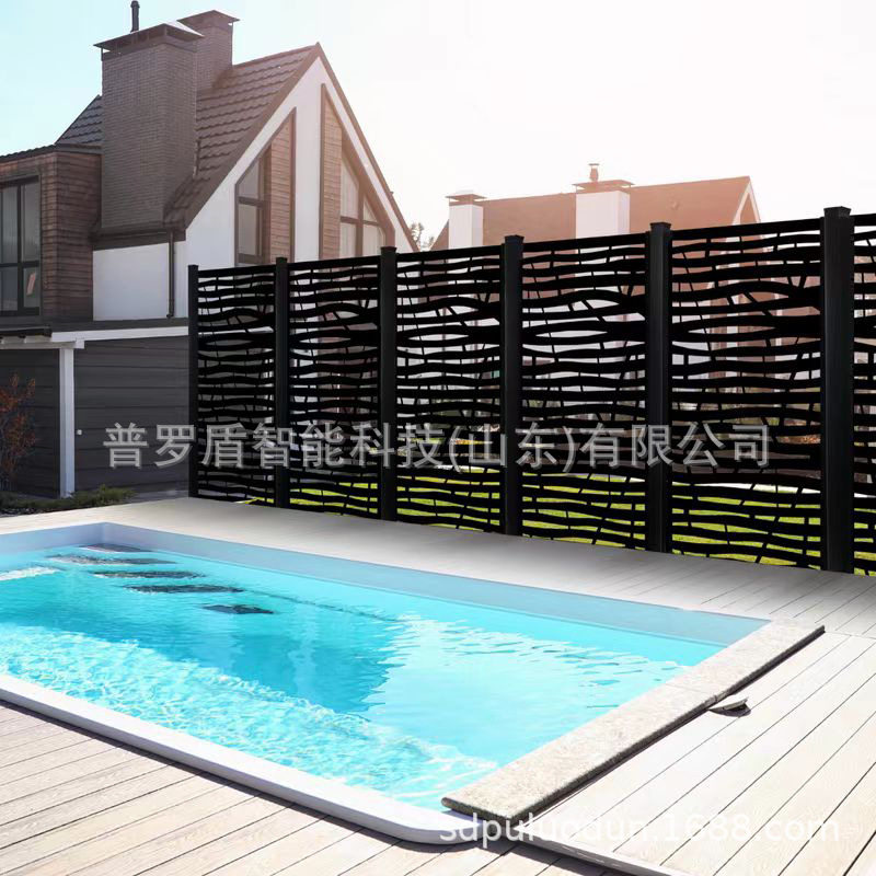CNC切割板外贸畅销围栏透视围墙金属镂空护栏别墅屏风隔断