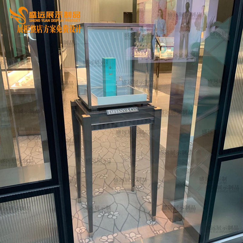 厂家定做珠宝展示柜珠宝单体玻璃展柜精品陈列柜