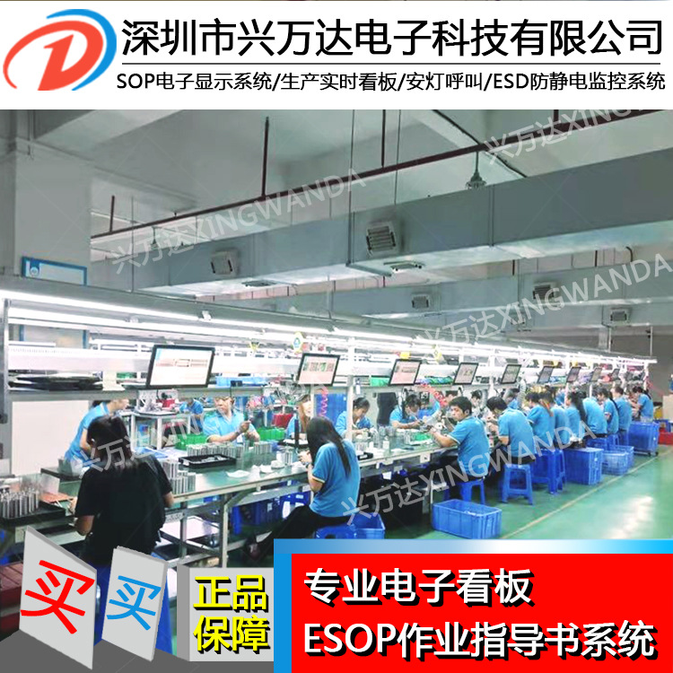兴万达作业指导书管理系统 流水线线头看板