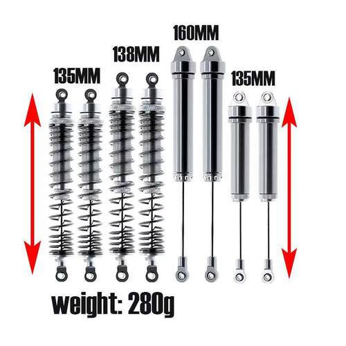 TRAXXAS 1/7 UDR 8460 全金属 前/后油压避震器 135/138/160MM