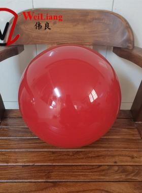 红色不锈钢空心球电镀喷漆白色黑色绿色蓝色装饰球园林摆件镜面球