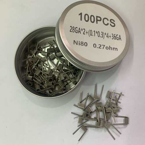 成品发热丝NI80六芯Framed staple花式发热丝coil电阻丝