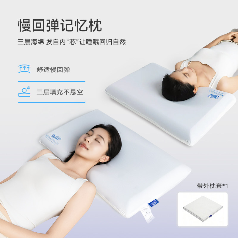 生活星球深睡枕Pro枕头护颈椎助睡眠侧睡记忆棉枕芯枕头儿童枕头图片