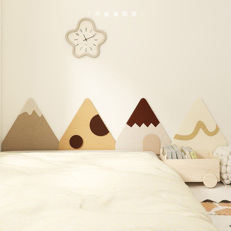 榻榻米软包墙围儿童房床头背景墙改造装饰防撞护墙板毛毡遮丑墙贴,家居饰品,软装墙贴,淘宝优惠券,粉丝福利购,淘宝优惠卷