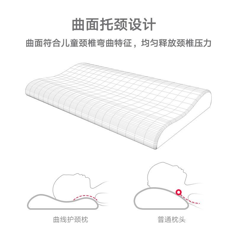 贝壳日记儿童乳胶枕头8-16岁以上小学生专用抑菌防螨透气四季通用,婴童用品,婴童枕头/枕芯,淘宝优惠券,粉丝福利购,淘宝优惠卷