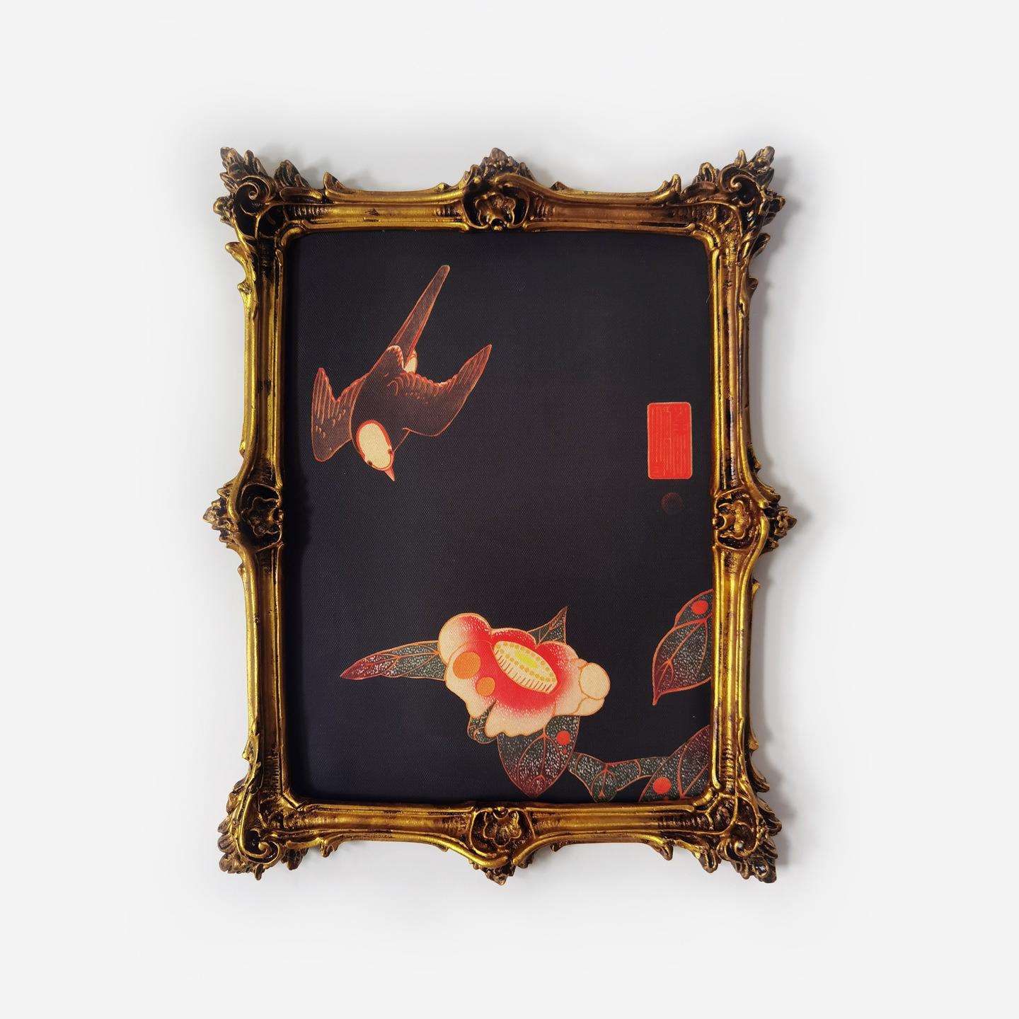 新中式复古装饰画欧式客厅卧室美式轻奢餐厅挂画法式艺术壁画A152