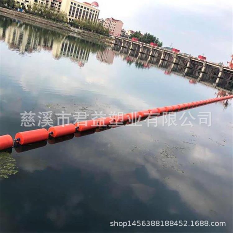 直径30公分，长度1米拦污浮筒，湖面拦垃圾浮筒
