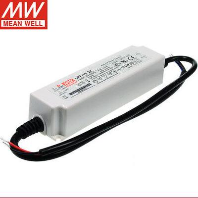 明纬LED电源LPF-16-48 16W 48V0.34A 塑壳IP67带PFC功能