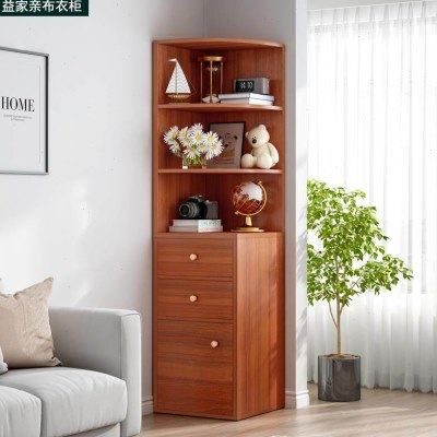 轻奢三角酒柜墙角柜餐边柜高柜一体客厅边柜木制书柜置物架AP26,住宅家具,角柜,淘宝优惠券,粉丝福利购,淘宝优惠卷