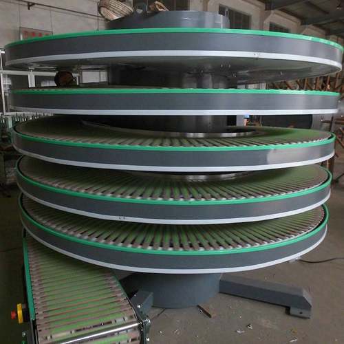 跨楼层螺旋升降输送设备链板输送机柔性动力螺旋输送