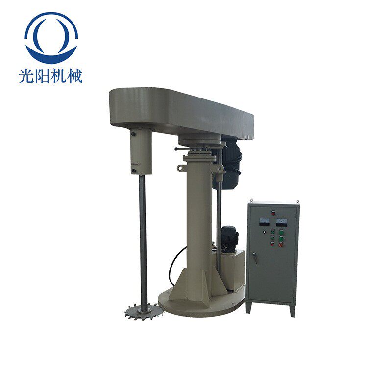 电动液压升降实验室高速分散机乳胶涂料颜料化妆品液体搅拌机