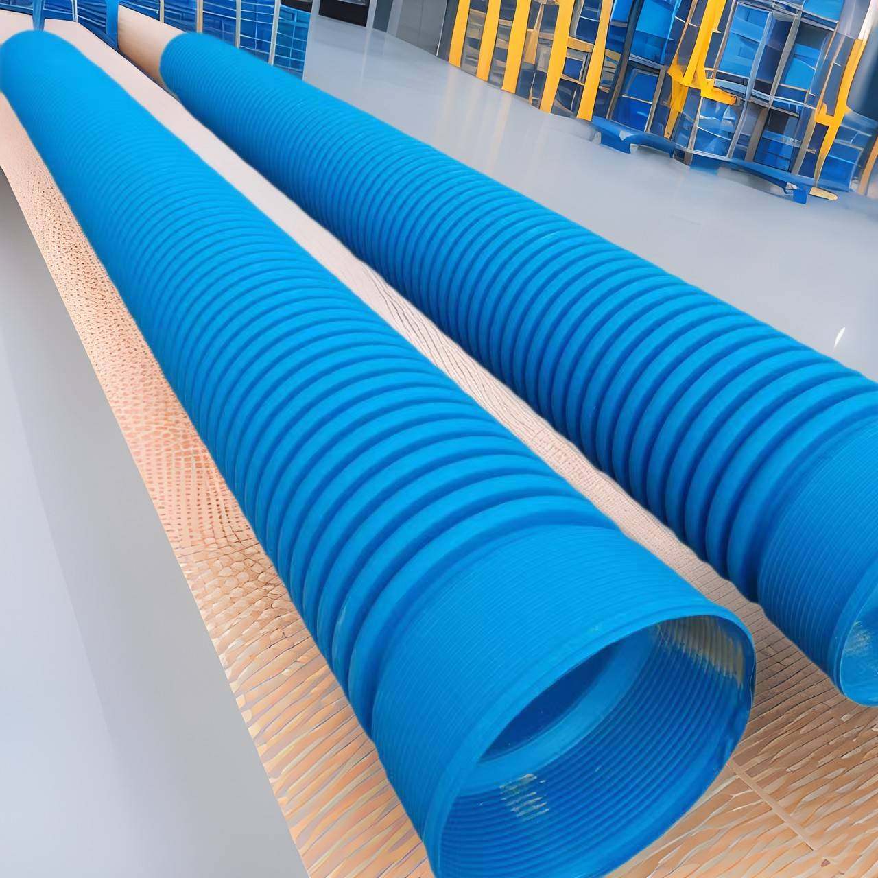 陕西HDPE全性能双壁波纹管改性聚乙烯SN10排水排污管厂家供应