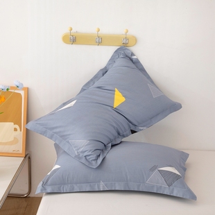 全棉枕套儿童枕头套3050男单个纯棉40x60乳胶枕芯套48x74一对装