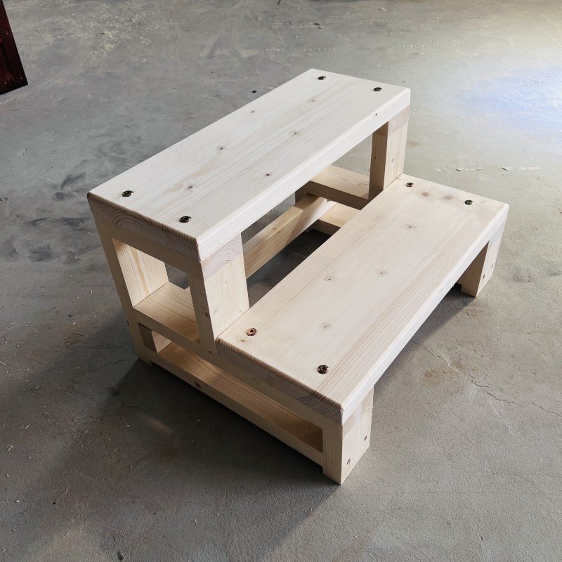 【纯实木.非插接板】家用实木脚踏2层踏步增高架垫脚架楼梯踏步,住宅家具,沙发凳/脚踏,淘宝优惠券,粉丝福利购,淘宝优惠卷