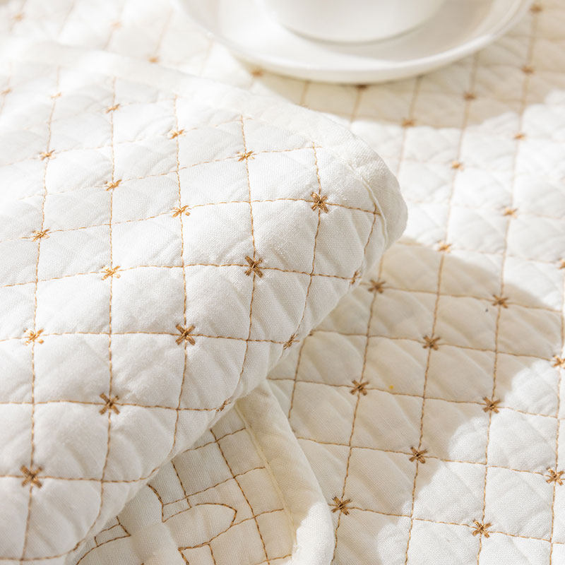 全棉沙发垫子简约现代防滑座垫四季通用靠背巾套罩纯棉纯色高档