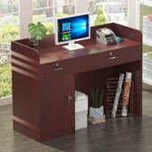 收银台柜台简约现代小型服装 店便利店母婴店店铺吧台桌前台接待台