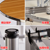 简易餐桌加厚大圆桌面家用饭桌宴席餐厅饭店食堂转盘大桌子经济型