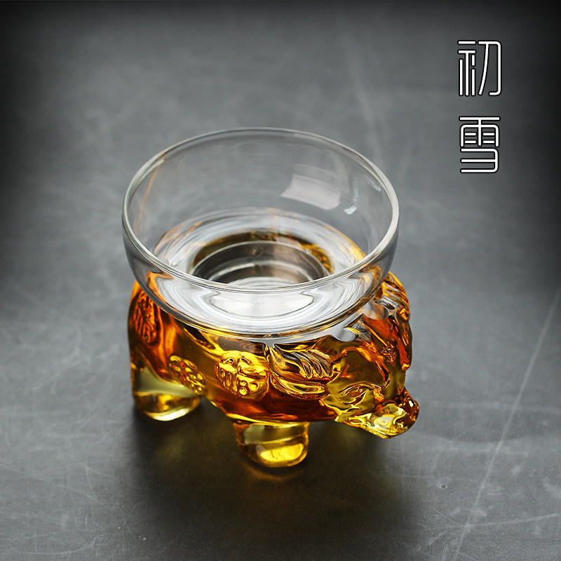 玻璃茶漏架托茶滤器不锈钢创意功夫茶具配件茶叶过滤网泡茶过滤器