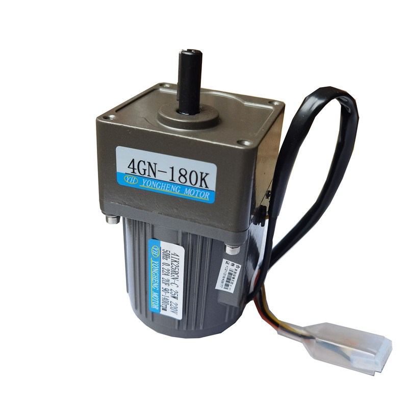25W220V380V40W减速微型调速定速电容电机变速马达交流餐桌电机
