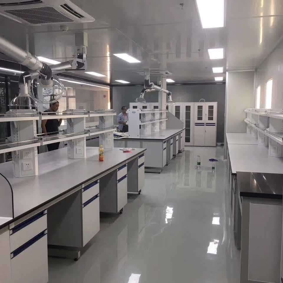 全钢实验桌实验室工作台化学物理操作台口型框架实验室试验台实验