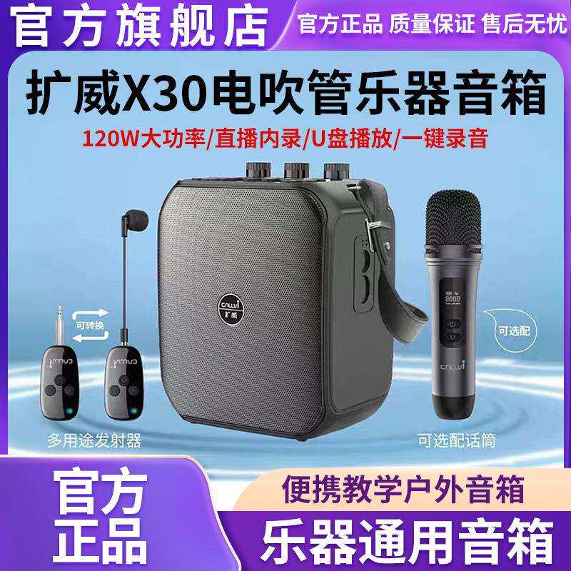 扩威X30扩音器音箱电吹管专用木吉它弹唱萨克斯音响乐器户外直播