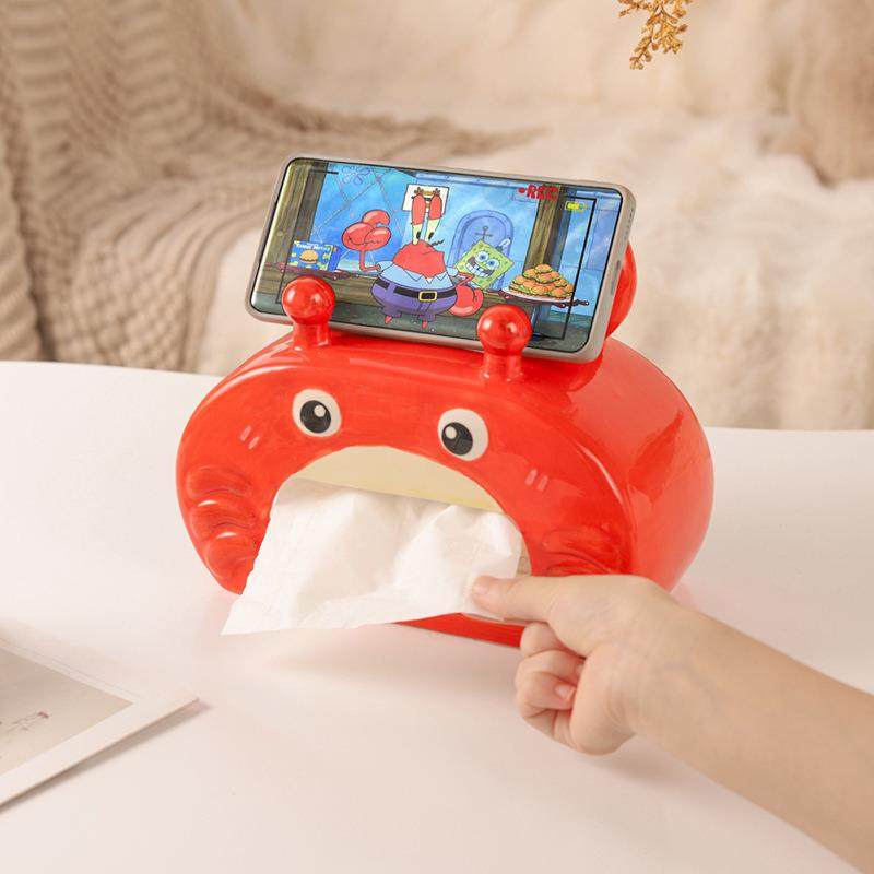 螃蟹陶瓷纸巾抽纸盒创意可爱家用客厅桌面卧室书桌多功能装饰摆件,玩具/童车/益智/积木/模型,毛绒/玩偶/公仔/布艺类玩具,淘宝优惠券,粉丝福利购,淘宝优惠卷